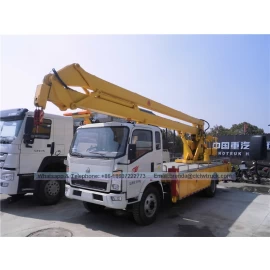 porcelana Proveedor de camiones de trabajo alto de Howo China, Proveedores de camiones de operación de alta altitud de 20 metros, China sinotruk Ayerial Platform Truck fabricante
