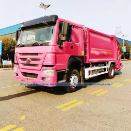 Trung Quốc Hiệu suất cao Sinotruck Howo 6Wheels 290hp Động cơ Tùy chỉnh xe tải nén 12m3 với hệ thống vận hành có thể nhà chế tạo