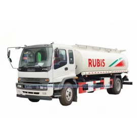 China ISUZU 20cbm Truck Fuel Tank Oil Tankers Truck Fuel Tank Trucks For Sale With Refueling Gun best quality manufacturer
