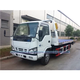 China Jepun Isuzu 3-5ton 600p Flatbed Wrecker Truck pengilang