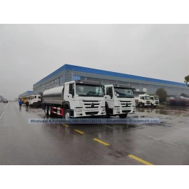 China LHD/RHD  Howo 10000L 20000L Fresh Milk Transportation Tank Truck 10cbm 20cbm Stainless Steel Tanker manufacturer