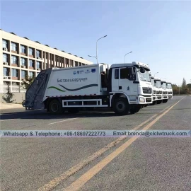 चीन शेकमैन 14 सीबीएम कॉम्पैक्टर कचरा ट्रक उत्पादक