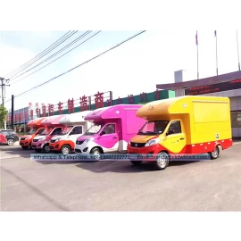 चीन सफेद रंग / खाद्य ट्रकों में दुबई, सऊदी अरब में आइसक्रीम ट्रक उत्पादक
