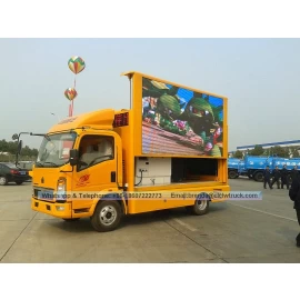 China HOWO  LED truck, mobile LED truck price, outdoor advertising LED truck manufacturer