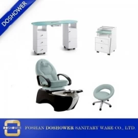 China Best Deals Pedicure Spa Chair and Manicure Table Set Manufacturer Nail Salon Package DS-8004 SET manufacturer