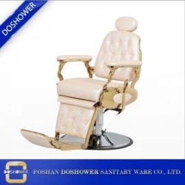 中国 完全に調整可能なステンレススチールサロン椅子椅子の椅子サプライヤーを備えた中国のドーショア油圧式床屋椅子 メーカー