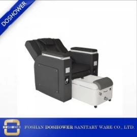 China China Doshower motorized reclining chair back with foot bath tub pedicure chair for beauty salon furniture supplier manufacturer