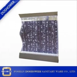 porcelana China Fabricante de la partición de la cascada de cristal con la pared de la pared de la burbuja del agua para la fuente de la pantalla del agua fabricante