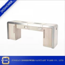 China China Nagel-Maniküre-Tabelle Großhändler mit doppeltem Luxus-Maniküre-Tisch für moderne Maniküre-Tabelle Professionelle Hersteller
