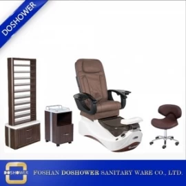 China China spa pedicure chair luxury foot nail chair with shaped station for massage spa salon supplier manufacturer