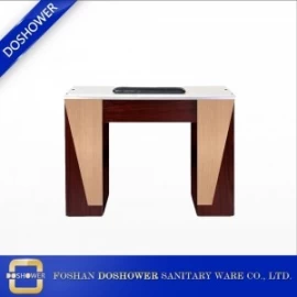 China Fornecedor de mesa de manicure chinês com mesa de manicure e conjunto de cadeira para mesa de manicure de madeira fabricante