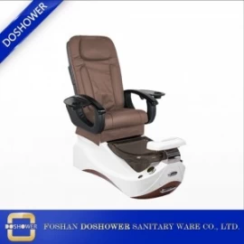 중국 갈색 살롱 페디큐어 의자 세트에 대한 매니큐어 페디큐어 의자가있는 중국어 페디큐어 스파 의자 공장 제조업체