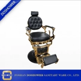 Китай Китайский салон парикмахерский стул поставщик с золотым креслом парикмахера для старинного парикмахера стула производителя