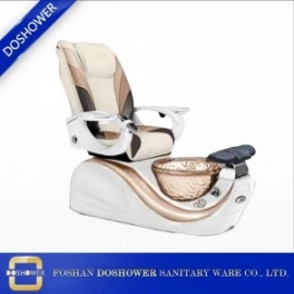 porcelana Fábrica de sillas de pedicura de spa china con silla de pedicura de oro de lujo para sillas de pedicura modernas fabricante