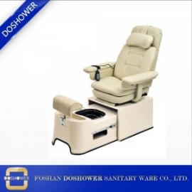 China DOSHOWER manual pedicure copper bowl with manually adjustable footrest of upholstery and finish selections pedicure chair supplier DS-J23 manufacturer