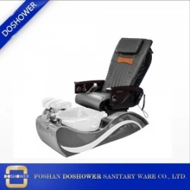 China DOSHOWER motorized reclining chair back with retractable platform for foot bath tub pedicure chair manufactury manufacturer