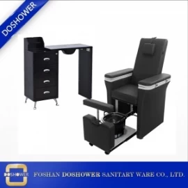 중국 이중 기능 분무기 피벗 팔걸이 공급 업체를위한 조절 가능한 발판이있는 Doshower Pedicure Spa 의자 제조업체