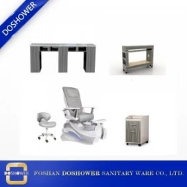 Çin Yeni Lüks Manikür Sandalyeler Güzellik Ürünleri Spa Pedikür Sandalye Tırnak Salonu Mobilya Malzemeleri DS-W89B SET üretici firma
