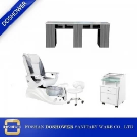 Çin Salon ekipmanları malzemeleri lüks masaj salonu SPA pedikür sandalye ve salon manikür masa DS-W18173 SETI üretici firma