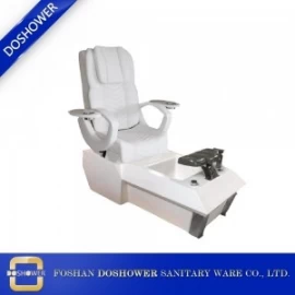 porcelana Silla de pedicura blanca al por mayor de lujo China Nail Salon Foot Spa Pedicure Chair Fabricante DS-W1900B fabricante