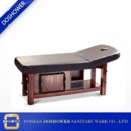 China Wooden frame massage bed Spa beauty facial bed with good price manufacturer