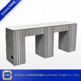 porcelana ventilación de aire mesa de uñas manicura salón profesional mesa de manicura doble y silla al por mayor de china DS-N2048 fabricante