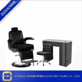China Cadeiras de barbeiro Conjunto de móveis com equipamentos de salão de barbeiro cadeira de mobília de salão de barbeiro cadeira de serviço pesado fabricante