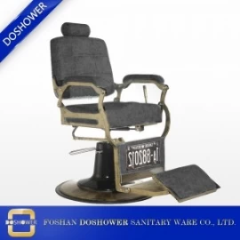 중국 검은 색과 금색 이발사 의자 빈티지 이발사 의자 골동품 도매 중국 DS-T263 제조업체