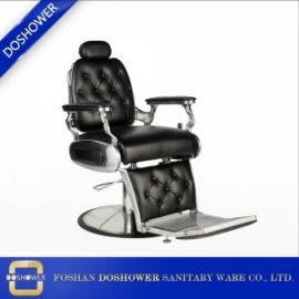 China black barber chair with modern barber chair for sale for China hair salon furniture factory manufacturer