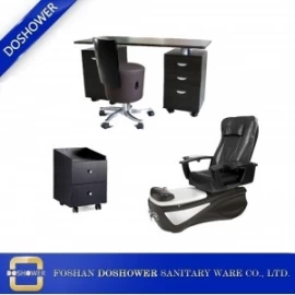 China china Pediküre Stuhl mit Maniküre Stuhl Lieferant Porzellan für Pediküre Fußmassage Stuhl Fabrik / DS-W18158C-SET Hersteller