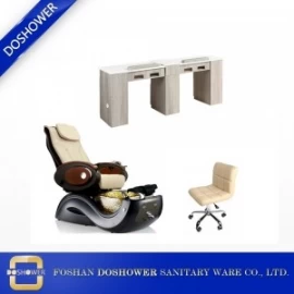 porcelana China paquete de fábrica ofertas de uñas salón muebles pedicura silla conjunto de mesa de manicura DS-S17E SET fabricante