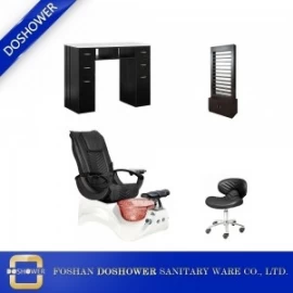 China hot sale salon package pedicure chair with nail salon table set china supplier for beauty salon furniture DS-S16 SET manufacturer