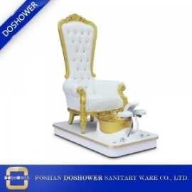 Çin Kral taht pedikür sandalye taht sandalyeler satılık lüks altın kral sandalye DS-Kraliçe G üretici firma