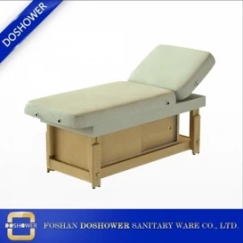 China bed massage table luxury with Chinese spa massage bed factory for wood massage facial bed wholesale manufacturer