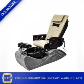 중국 백 마사지 페디큐어 의자가 장착 된 저항성 매니큐어 트레이가있는 고급스러운 스타일 및 필수 기능 제조업체