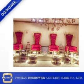 China luxe koninklijke koning troon stoelen met meubels antieke troon pedicure stoel van spa salon groothandel pedicure stoelen fabrikant