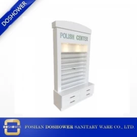 China luxury white gel nail polish rack standing with LED lighting DS-R3 manufacturer