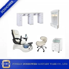 China manicure nail salon furniture best deals pedicure spa chair and manicure table wholesale DS-S15C SET manufacturer