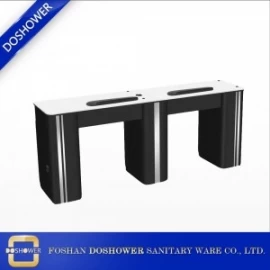 中国 マニキュアステーションテーブル中国ファクトリー高級マニキュアテーブルのための黒いマニキュアテーブル メーカー