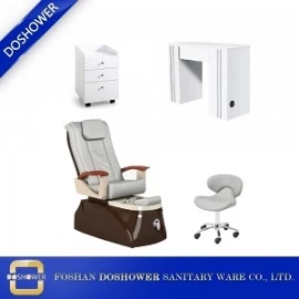 China nail salon package nail salon table pedicure spa chair luxury spa salon furniture supplies DS-4005 SET Hersteller