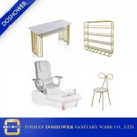Çin Tırnak istasyonu mobilya yüksek kaliteli pedikür spa sandalye tırnak sanat manikür masa malzemeleri çin DS-W1900A SET üretici firma