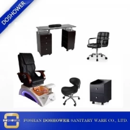 China nail suppliers pedicure spa chair wholesale with manicure table salon furniture manufacturer china DS-23A SET manufacturer