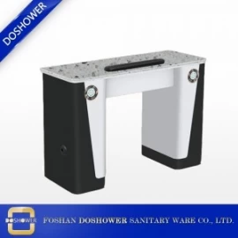 China nail table black color nail technician table with vented exhausted fan manufacturer china DS-N2003 manufacturer