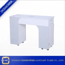 China nail table manicure modern with customized white manicure table for led manicure table lamps manufacturer