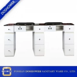 China fornecedor de mesa de unhas china fabricante de mesa de manicure china fornecedor de mesa de salão de unhas duplas DS-W19123 fabricante