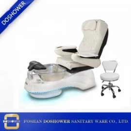 China new design pedicure chair luxury pearl white spa pedicure chair with massage DS-W1901 manufacturer