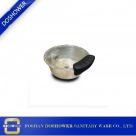 porcelana Silla de spa pedicura OEM en China con pabellón Whirlpool Nail Spa Salon para pedicura de masaje de pies con base de tazón de vidrio / DS-BOWL3 fabricante