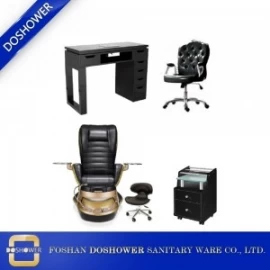 China pedicure chair and manicure table set manufacturer china nail pedicure spa chair salon package DS-W1800A SET manufacturer