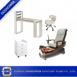 China Pediküre-Stuhl ohne Klempnerarbeit mit Staff Salon Maniküre-Stuhl für Maniküre Pediküre-Stuhl China / DS-W1811-SET Hersteller