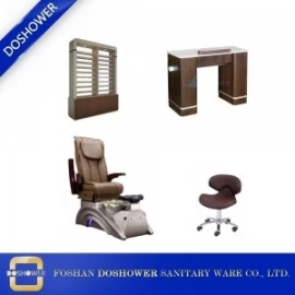 China pedicure chair package nail salon package of manicure table and pedicure chair wholesale DS-X22A SET manufacturer